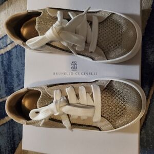 Brunello Cucinelli Kids  Lace-Up Sneakers
